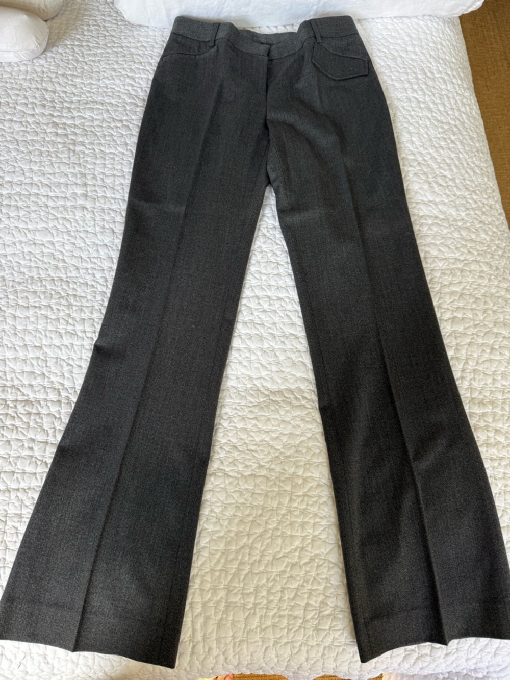John Varvatos Charcoal Dress Pants - Classic Flat Front